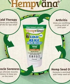 Hempvana Cold As Ice Clear Pain Relief Gel 4 Oz.