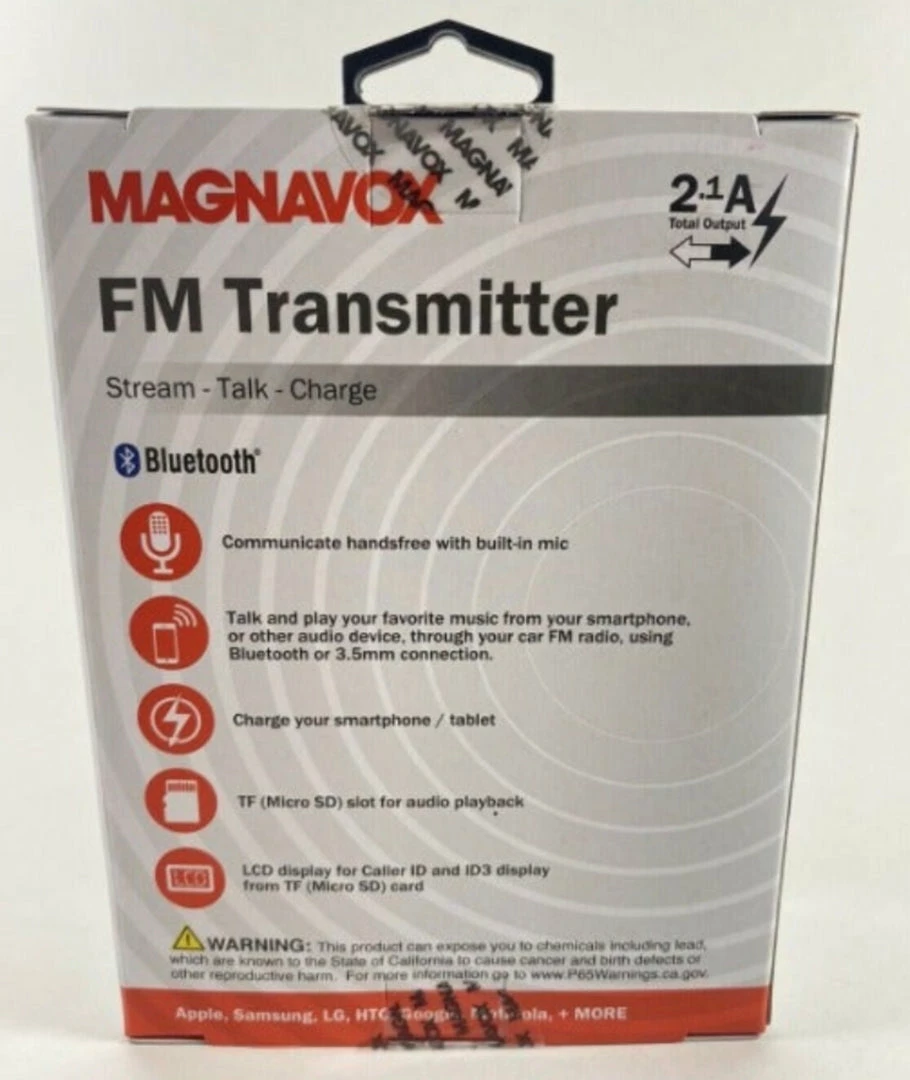 Accessories Magnavox FM Transmitter MTB3355 - Stream, Talk, Charge