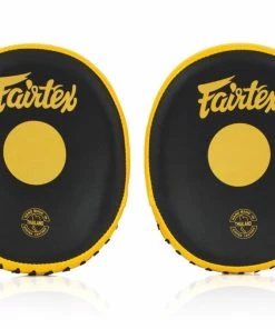 Fairtex Speed & Accuracy Focus Mitts - FMV15 - Black/Gold Pads & Mitts
