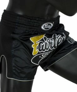 FAIRTEX SLIM CUT MUAY THAI SHORTS - BS1708 - BLACK