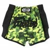 FAIRTEX SLIM CUT MUAY THAI SHORTS - BS1710 - Green Camo