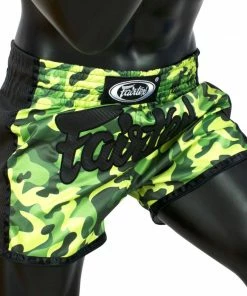 FAIRTEX SLIM CUT MUAY THAI SHORTS - BS1710 - Green Camo