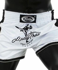 FAIRTEX SLIM CUT MUAY THAI SHORTS - BS1707 - White