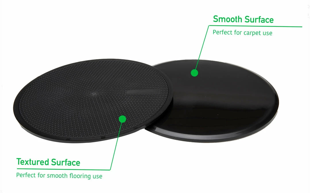 MInd Reader Body Exercise Floor Sliders - Helps Tone Abs, Back, Arms, Or Legs