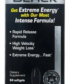 Zantrex Black Weight Loss Dietary Energy Supplement Pills - 84 Count Accessories