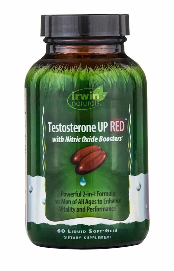 Irwin Naturals Testosterone UP RED With Nitric Oxide Boosters - 60 Liquid Soft-Gels