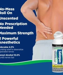 Accessories Salonpas Lidocaine Plus Pain Relieving Liquid Roll On - 3 Ounce Roll On