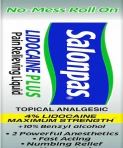 Accessories Salonpas Lidocaine Plus Pain Relieving Liquid Roll On - 3 Ounce Roll On