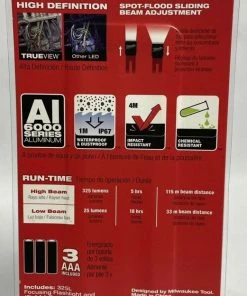 Milwaukee 325 Lumens LED Aluminum Flashlight