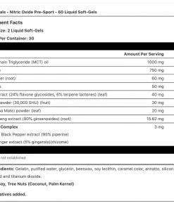Irwin Naturals Nitric Oxide Pre-Sport W/ L-Citruline - 60 Liquid Soft-Gels