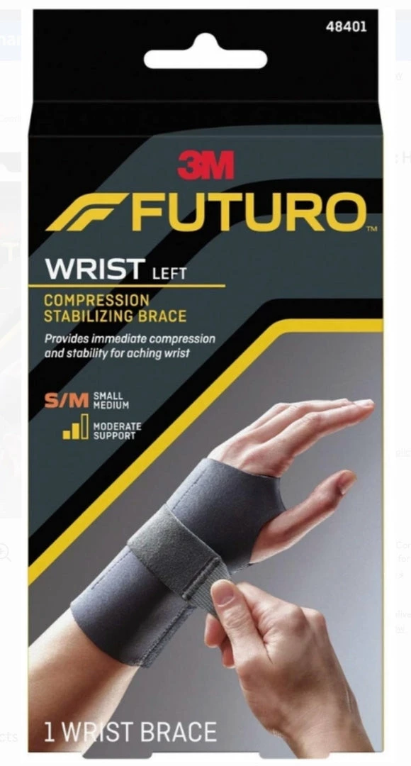 FUTURO Wrist Hand Compression Stabilizing Brace - 1 Wrist Brace - Immediate Compression And Stability Accessories