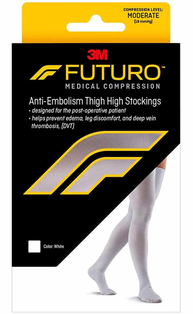 FUTURO Medical Compression Anti-Embolism Knee Length Stockings - 1 Pair Accessories