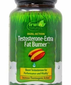 Accessories Irwin Naturals Dual-Action Testosterone-Extra Fat Burner - 68 Liquid Soft-Gels