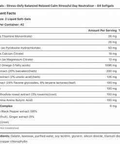 Irwin Naturals Stress Defy Balanced Relaxed Calm - 84 Liquid Soft-Gels