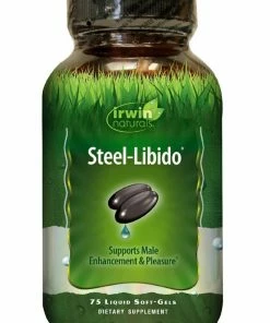 Irwin Naturals Steel-Libido Supports Male Enhancement & Pleasure - 75 Liquid Soft-Gels