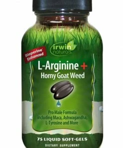 Irwin Naturals L-Arginine + Horny Goat Weed - 75 Liquid Soft-Gels Accessories