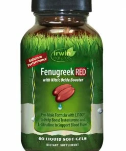 Irwin Naturals Fenugreek RED With Nitric Oxide Boosters - 60 Liquid Soft-Gels