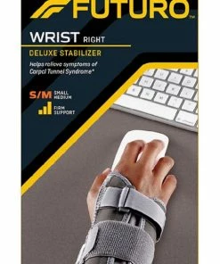 Accessories FUTURO Deluxe Wrist Stabilizer Helps Relieve Carpal Tunnel Symptoms- 1 Wrist Stabilizer - Firm Support