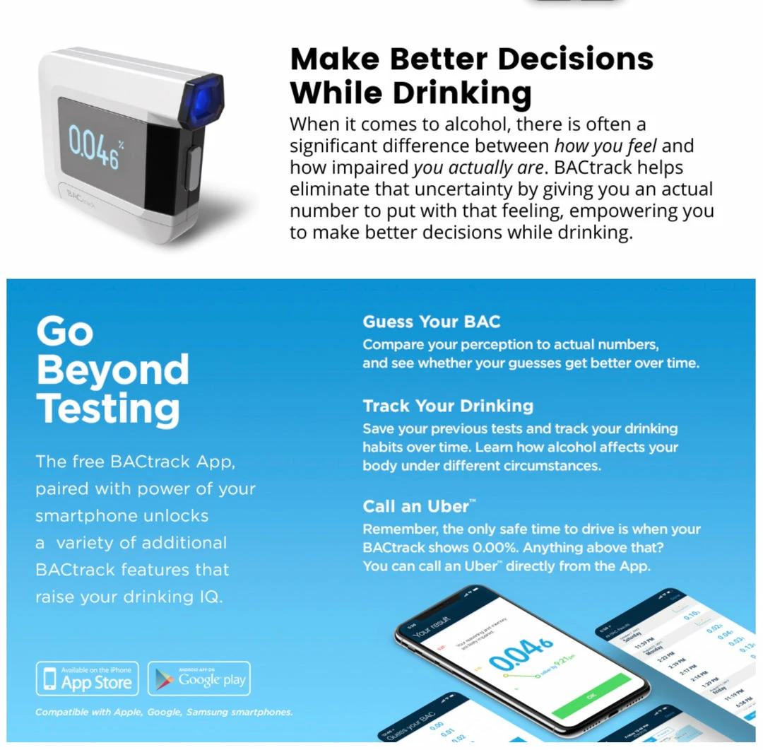 BACtrack C8 Personal Breathalyzer (Alcohol Tester)