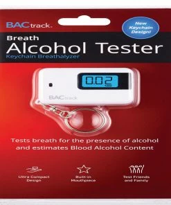 BACtrack Alcohol Tester Keychain Breathlyzer- Estimates Blood Alcohol Content