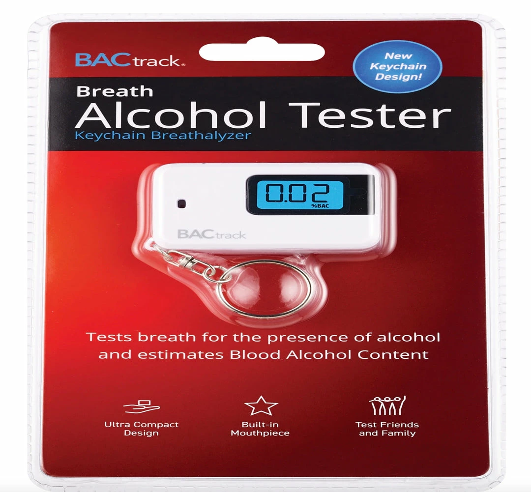 BACtrack Alcohol Tester Keychain Breathlyzer- Estimates Blood Alcohol Content