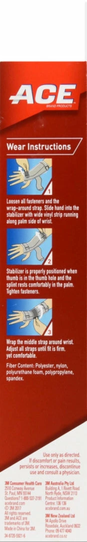 Accessories Ace Brand Deluxe Wrist Brace - Helps Relieve Symptoms Of Carpal Tunnel Syndrome - 1 Brace