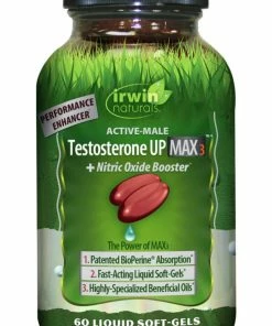 Irwin Naturals Testosterone UP MAX3 + Nitric Oxide Booster - 60 Liquid Soft-Gels Accessories