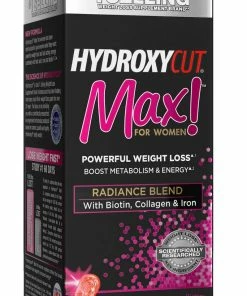 Hydroxycut Max Powerful Weight Loss Supplement - Boost Metabolism & Energy - 60 Capsules Accessories