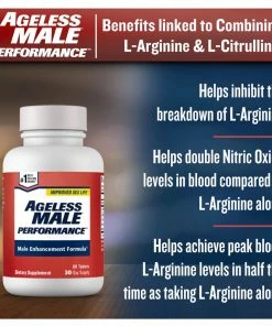 Accessories Ageless Male Performance - Promote Arousal, Support Blood Circulation, Enhance Overall Pleasure - Improved Sex Life - 60 Tablets,30 Day Supply