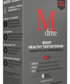 Mdrive Boost Healthy Testosterone & Burn Fat With Thermogenics - 75 Capsules(5 Week Supply) Accessories