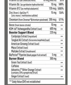 Mdrive Boost Healthy Testosterone & Burn Fat With Thermogenics - 75 Capsules(5 Week Supply) Accessories