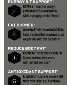 Mdrive Boost Healthy Testosterone & Burn Fat With Thermogenics - 75 Capsules(5 Week Supply) Accessories