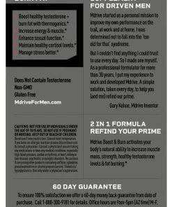 Mdrive Boost Healthy Testosterone & Burn Fat With Thermogenics - 75 Capsules(5 Week Supply) Accessories