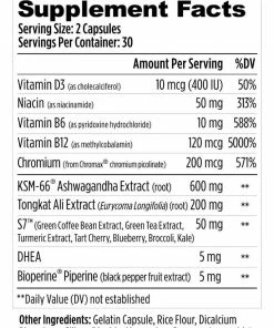 Mdrive Prime Testosterone Support For Energy, Sex Drive, Lean Muscle - 60 Capsules(30 Day Supply)