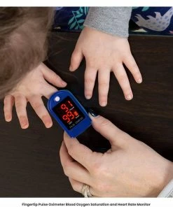 Roscoe Fingertip Pulse Oxygen / Heart Oximeter With Lanyard - Oxygen Saturation And Heart Rate Monitor Accessories