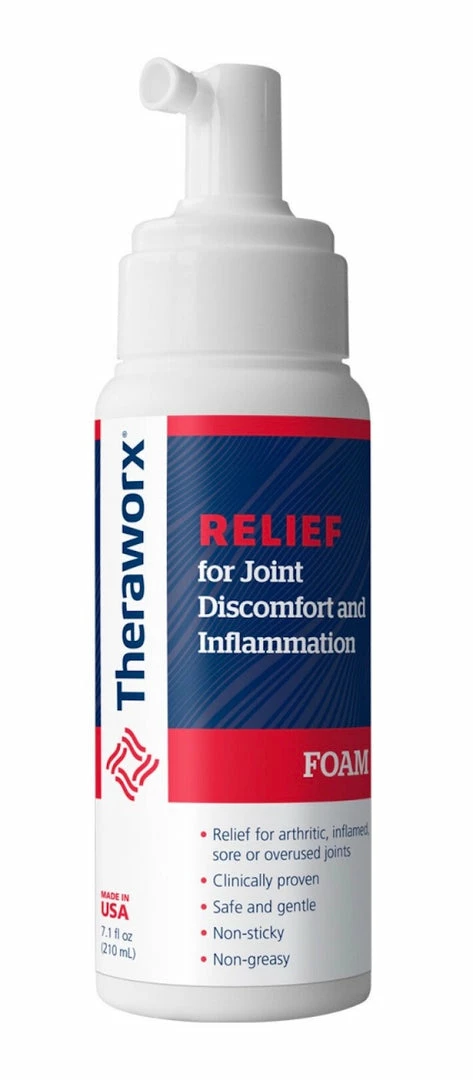 Accessories Theraworx Relief For Joint Discomfort & Inflammation - Relief For Arthritic, Inflamed, Sore, Or Overused Joints - 7.1 Fl Oz Bottle Foam