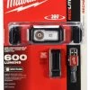 Accessories Milwaukee USB 3.0 Rechargable 600-Lumens Redlithium Low-Profile Hard Hat Headlamp