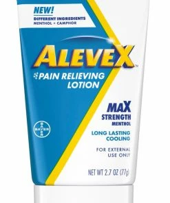 Alevex Pain Relieving Lotion - Max Strength Menthol - Long Lasting Cooling