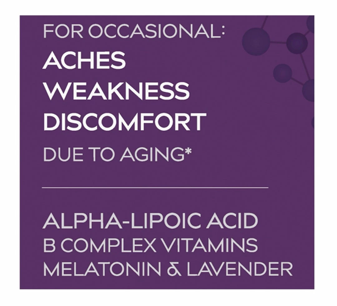 Nervive Nerve Relief PM - Dietary Supplement - For Occasional Aches, Weakness, Discomfort Due To Aging - 30 Count Accessories