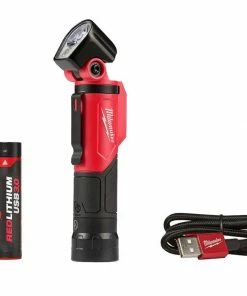 MILWAUKEE 500 Lumens LED Pivoting Redlithium USB Flashlight