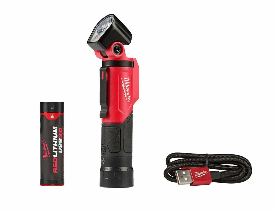 MILWAUKEE 500 Lumens LED Pivoting Redlithium USB Flashlight