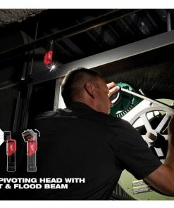 MILWAUKEE 500 Lumens LED Pivoting Redlithium USB Flashlight