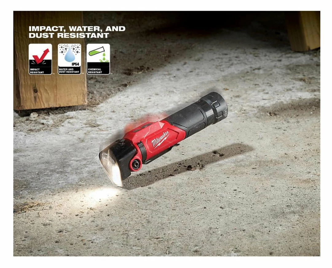 MILWAUKEE 500 Lumens LED Pivoting Redlithium USB Flashlight
