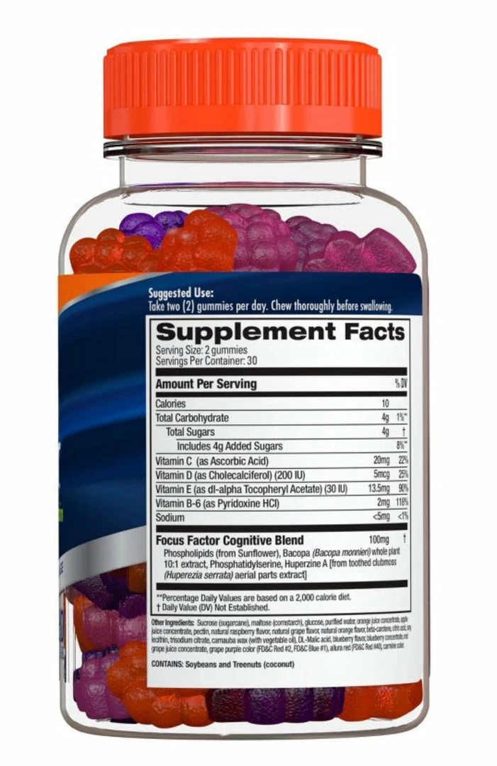 Accessories Focus Factor Nutrition For The Brain Dietary Supplement - 60 Gummies