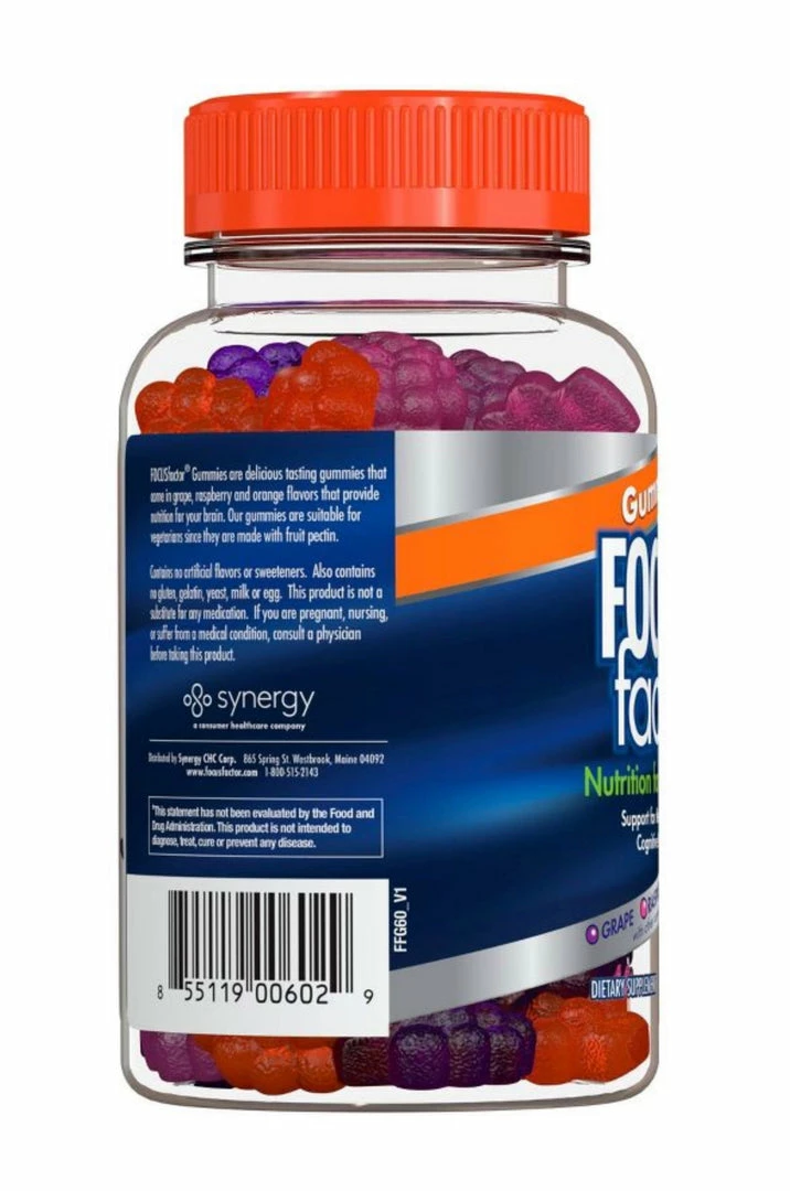 Accessories Focus Factor Nutrition For The Brain Dietary Supplement - 60 Gummies