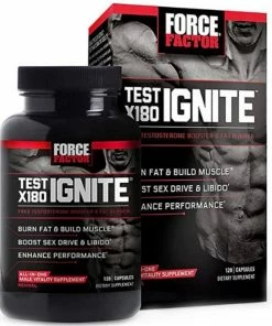 Force Factor Test X180 Ignite Free Total Testosterone Booster & Fat Burner - 120 Capsules Accessories
