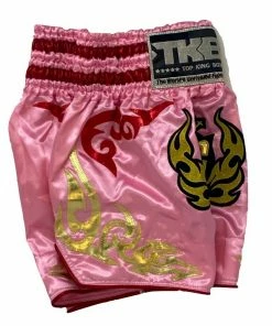 TOP KING MUAY THAI KICKBOXING SHORTS -TKTBS-091 - Pink Muay Thai Shorts