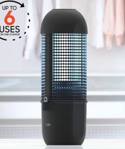 SHARPER IMAGE UV Portable Lamp Sanitizer - Home And Car Sanitizer - Rechargeable, Sanitizes Quicky, Chemical Free Accessories