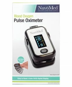 NuvoMed Pulse Oximeter - Blood Oxygen Pulse Oximeter - Healthy Living Made Simple Accessories
