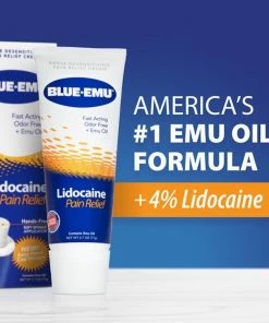 Accessories Blue-Emu Nerve Desensitizing Pain Relief Cream - 2.7 Oz -Odor Free,Fast Acting,Non-Irritating,Deep Penetrating - Lidocaine Pain Relief